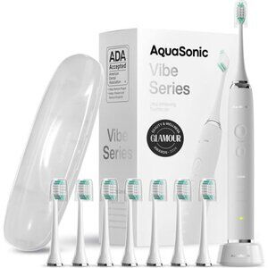Aquasonic Vibe Series Ultra-Whitening Toothbrush – ADA Accepted Electric
